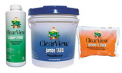 ClearView Kit: 25lb 3" Jumbo Tabs - 24lb Shimmer-n-Shock - 3 Quarts CopperStrike - Item CVPAK7