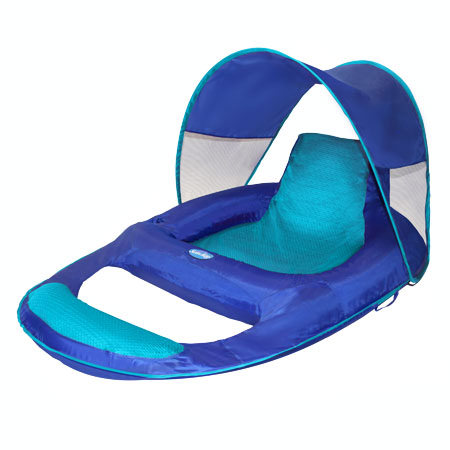 swimways spring float recliner with canopy