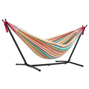Vivere Brazilian Style Double Hammock with 9 ft. Stand - Salsa - Item UHSDO9-26